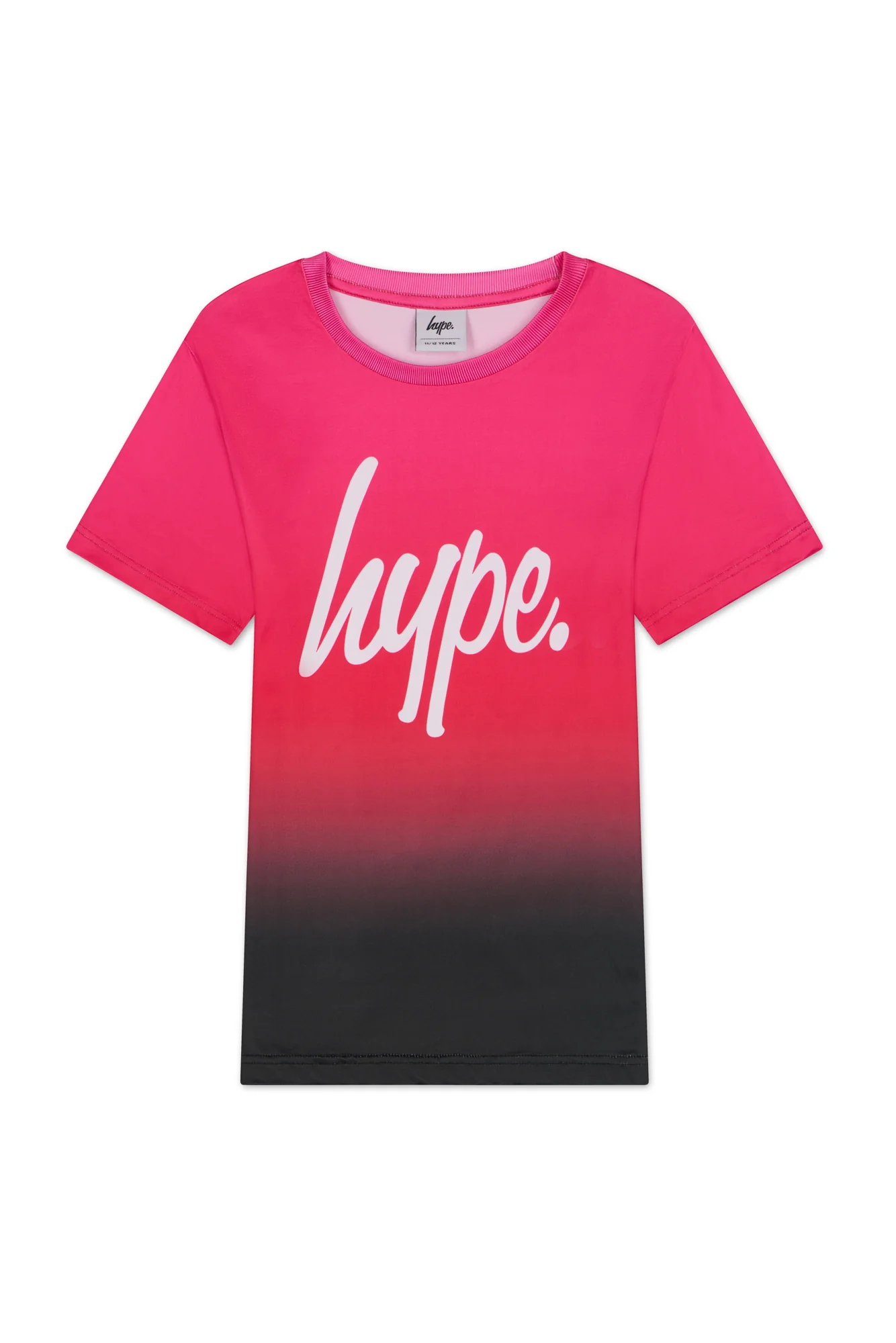 Hype Girls Pink/Black Fade T-Shirt - Image 3